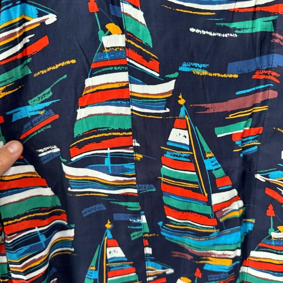 Soft Surroundings Sail boat blouse size pet med - Picture 6 of 7